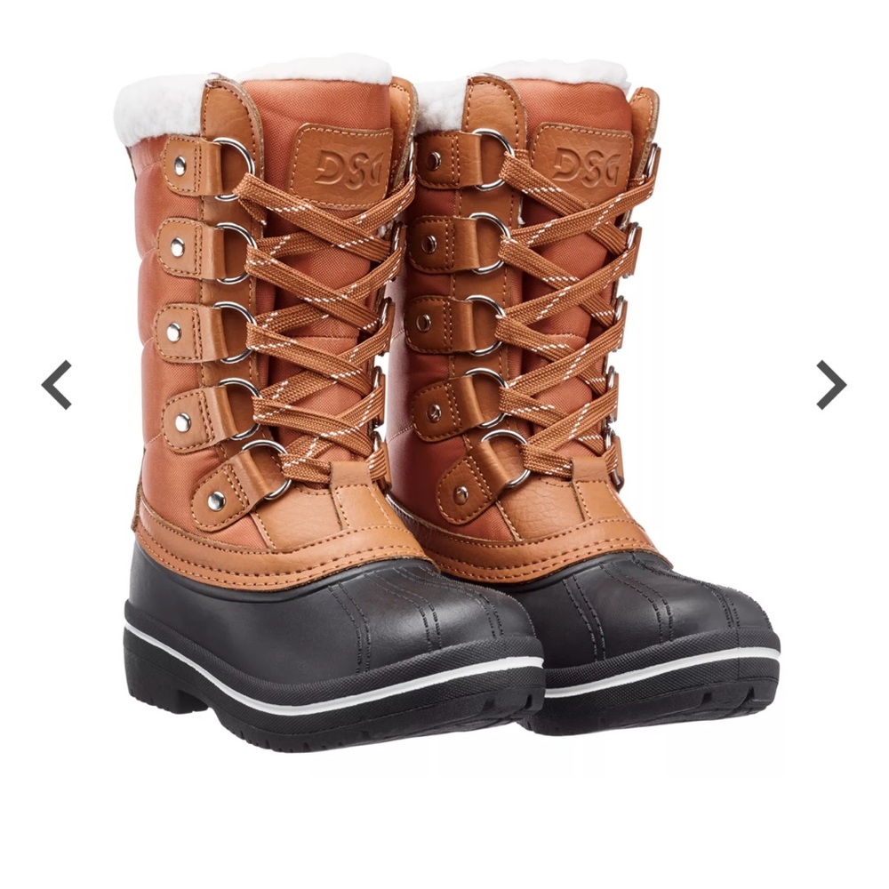 DSG Tan and Brown Girls' Snow Boots